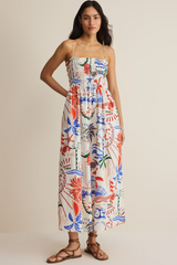 Light Gray Cornelia Getaway Midi Dress Midi Dress