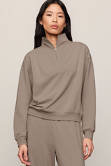 Rosy Brown Gate Check Sweatshirt Sweatshirt