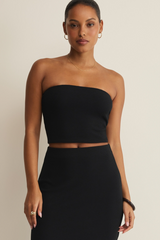 Black Caffari Tube Top Top