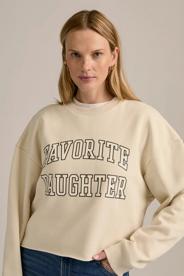 Gray The Cropped Collegiate Sweatshirt Sweatshirt