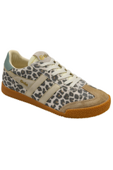 White Smoke Elan Safari Sneaker | Snow Leopard/Light Caramel/Gold/Green Mist Sneaker