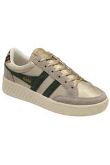 White Smoke Superslam Blaze II Sneaker | Gold/Evergreen/Leopard Sneaker