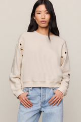 Light Gray Axel Grommet Top Top