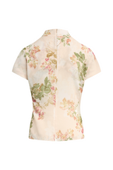 White Smoke The Graceful Top in Light Peach Rose Top