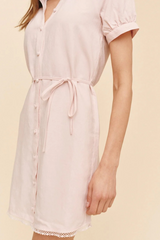 Light Gray Short Sleeve Raglan Mini Dress Mini Dress