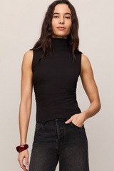 Light Gray Silva High Neck Tank Tank