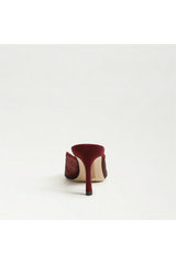Lavender Margeaux Mesh Heeled Mule | French Merlot Mesh Heel