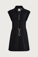 Black Avaya Half-Zip Dress Mini Dress