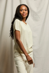 Light Gray Harley Boxy Crew Tee T Shirt