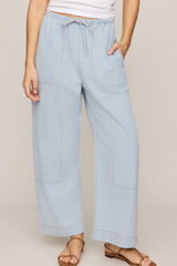 Gray Soft Denim Carpenter Pant Pant