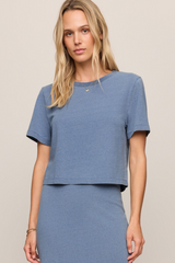 Light Slate Gray Stellan Jersey Denim Tee Tee