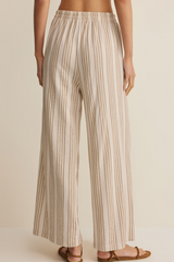 Gray Scout Knit Striped Pant Pant