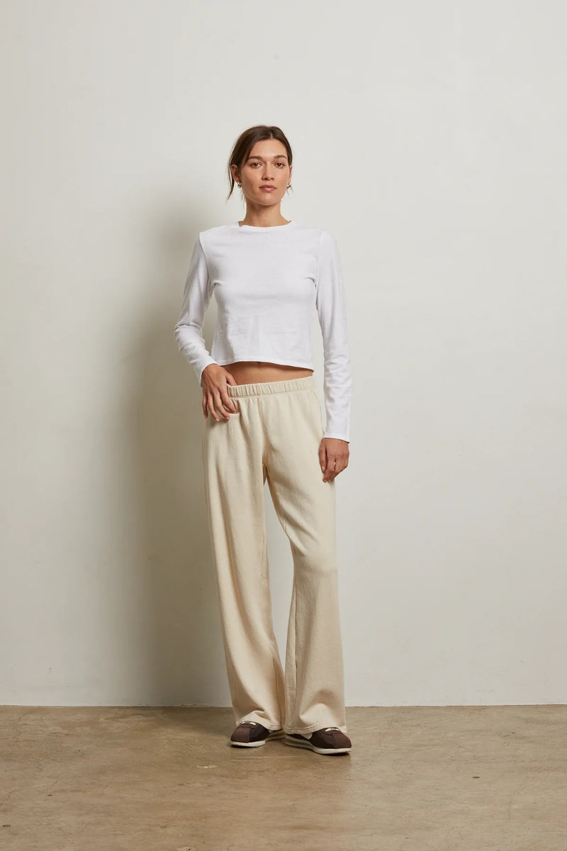 Gray Nora French Terry Pull On Pant Pant
