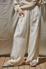 Rosy Brown Pierce Side Stripe Pant Pant