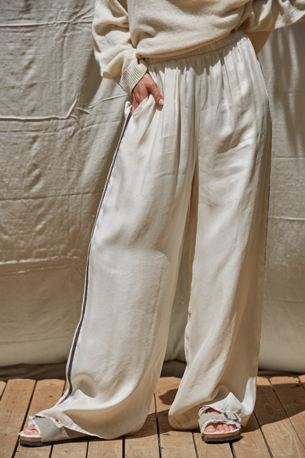 Rosy Brown Pierce Side Stripe Pant Pant