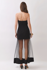 Light Gray The First Impression Dress Midi Dress
