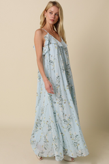 Rosy Brown Cala Floral Maxi Dress Maxi Dress