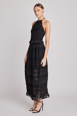 Light Gray Gathered Chiffon Sequin Maxi Skirt Maxi Skirt