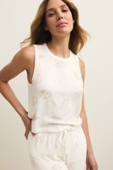 Antique White Warmer Days Shell Tank Tank