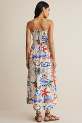 Light Gray Cornelia Getaway Midi Dress Midi Dress
