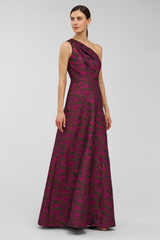 Light Gray Ashley | One Shoulder Gown Formal Gown