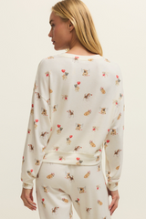 Light Gray Bisous Love Pup Top Top