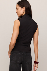 Light Gray Silva High Neck Tank Tank