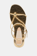Kenley Sandals | Gold Leather