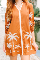 Coral Presley | Burnt Clay Mini Dress