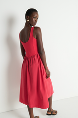 Light Gray Fiona Dress Midi Dress