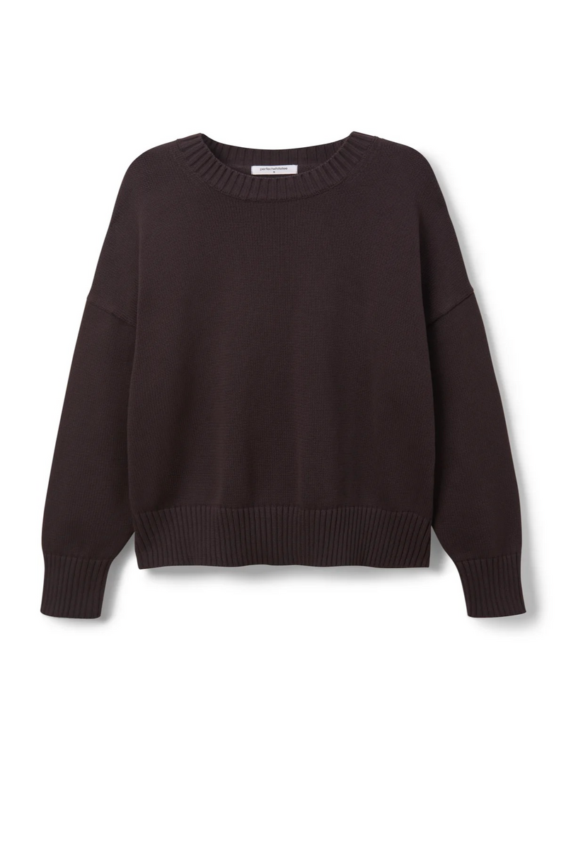 Dark Slate Gray Janet Cotton Crewneck Sweater Sweater