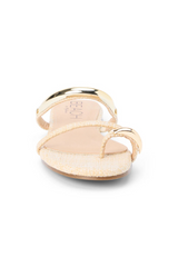 White Smoke Vacay Flat Sandal | Natural Sandal