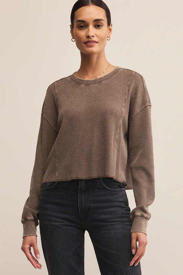 Light Gray Angel Mini Thermal Top Top