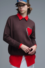 Light Slate Gray Tender Love Knit Sweatshirt Sweatshirt