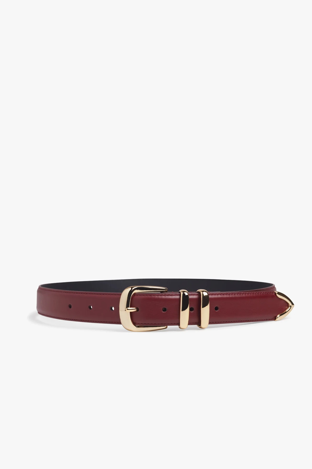 5895 Women\'s The Jordan Belt, Dk. Brown/gold Tobacco and Gold Jordan Belt | B-Low the Belt main image 4