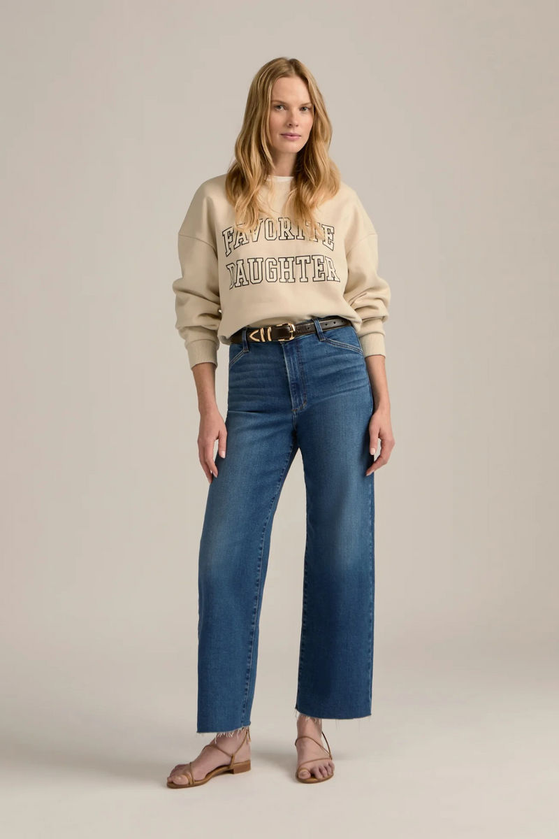 Gray The Cropped Collegiate Sweatshirt Sweatshirt