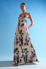 Pale Turquoise Ida | Strapless Gown Formal Gown