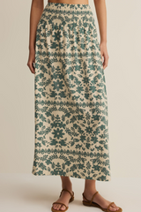 Light Gray Leya Tera Paisley Maxi Skirt Maxi Skirt