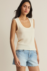Light Gray Leisurely Tank Tank Top