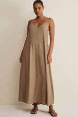 Light Gray Sandcomber Midi Dress Midi Dress