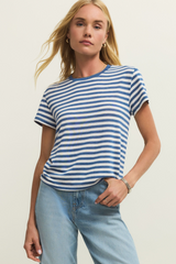 Antique White Tourist Striped Tee Tshirt