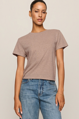 Rosy Brown Tourist Knit Jersey Tee T Shirt