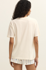 Antique White Espresso Martini Boyfriend Tee T Shirt