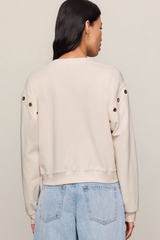 Light Gray Axel Grommet Top Top