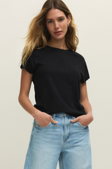 Dark Slate Gray Modern Slub Tee Shirts & Tops