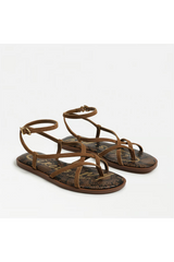 White Smoke Dakota Ankle Strap Sandal | Spiced Nutmeg Suede Sandal