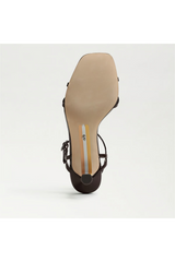 Presley Strappy Kitten Heel | Chocolate Patent Leather