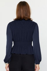 Dark Slate Gray Logan Peplum Top Top