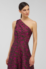 Light Gray Ashley | One Shoulder Gown Formal Gown