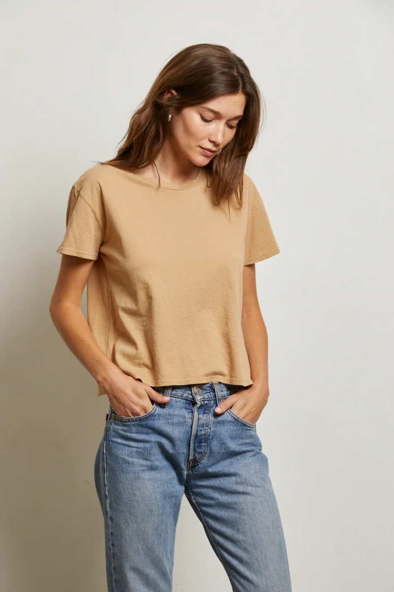 Light Gray Harley Boxy Crew Tee T Shirt